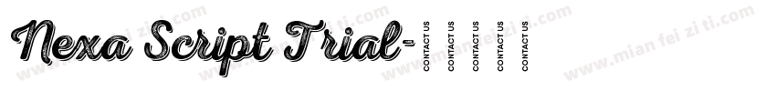 Nexa Script Trial字体转换